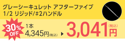 グレーシーキュレット アフターファイブ 1/2 リジッド/#2ハンドル