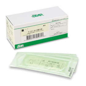 ナイロン糸付縫合針